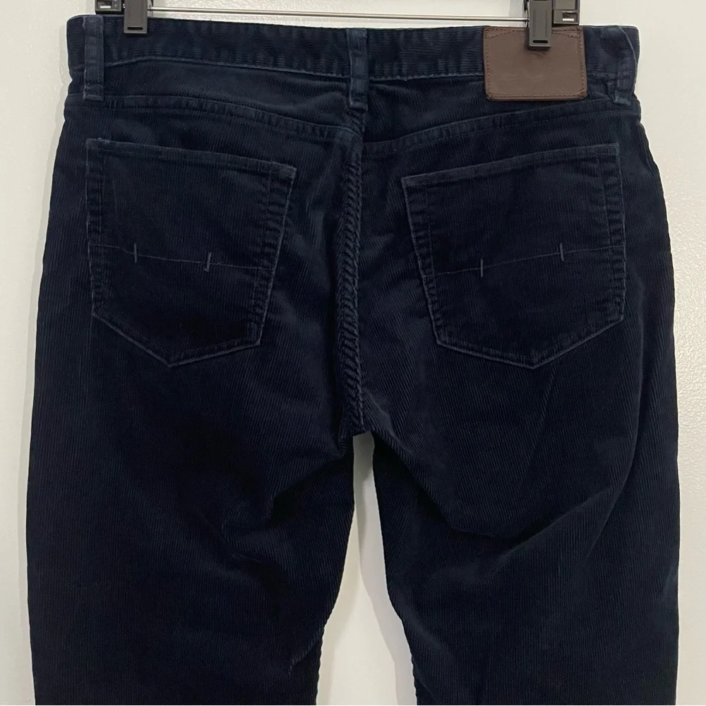 Polo by Ralph Lauren Navy Corduroy Slim Fit Straight Pants Size 32 X 34